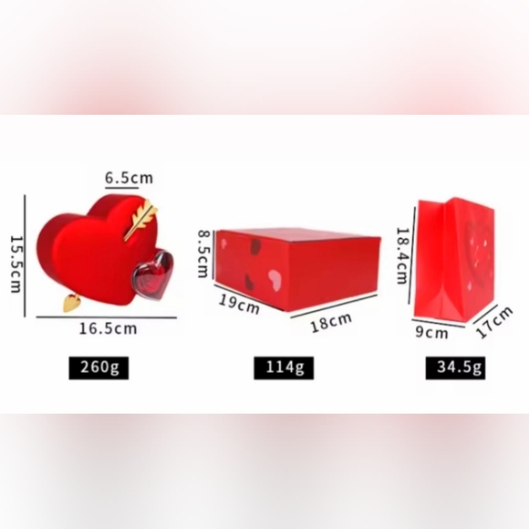 Heart & Arrow Jewelry Case – Eternal Rose & Double Heart Pendant - Picture 6 of 7